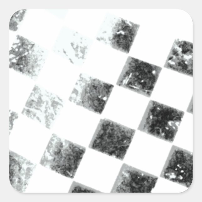 Checkered Flag Square Sticker (Front)