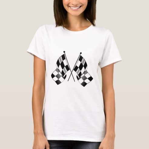 Checkered Flag T-Shirts - Checkered Flag T-Shirt Designs | Zazzle