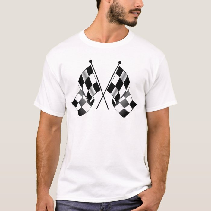 checkered flag T-Shirt | Zazzle
