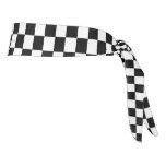 Checkered Flag Tie Headband at Zazzle