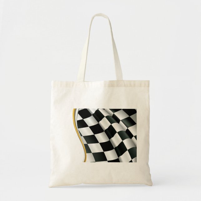 Checkered Flag Tote Bag (Front)