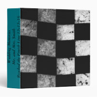 Checkered Flag Wedding Memories Binder