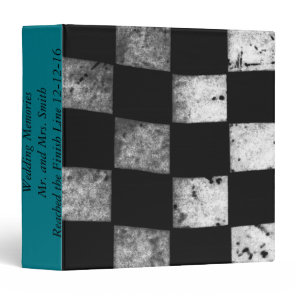 Checkered Flag Wedding Memories Binder