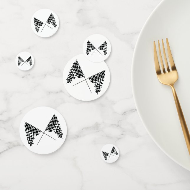 Checkered Flags Confetti (Group)