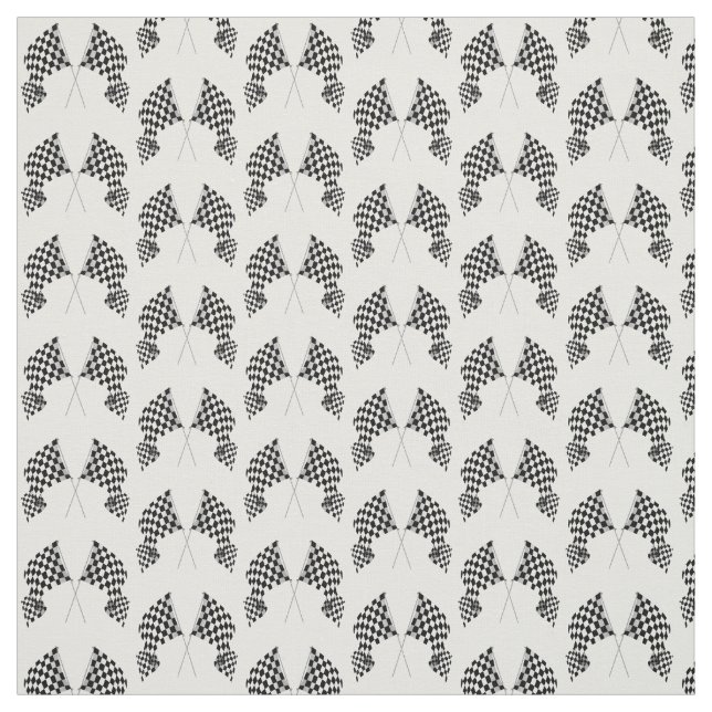 Checkered Flags Design Fabric (Swatch)