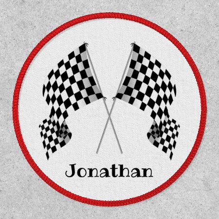 Checkered Flags Design Patch