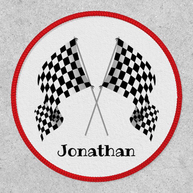 Checkered Flags Design Patch (Front)