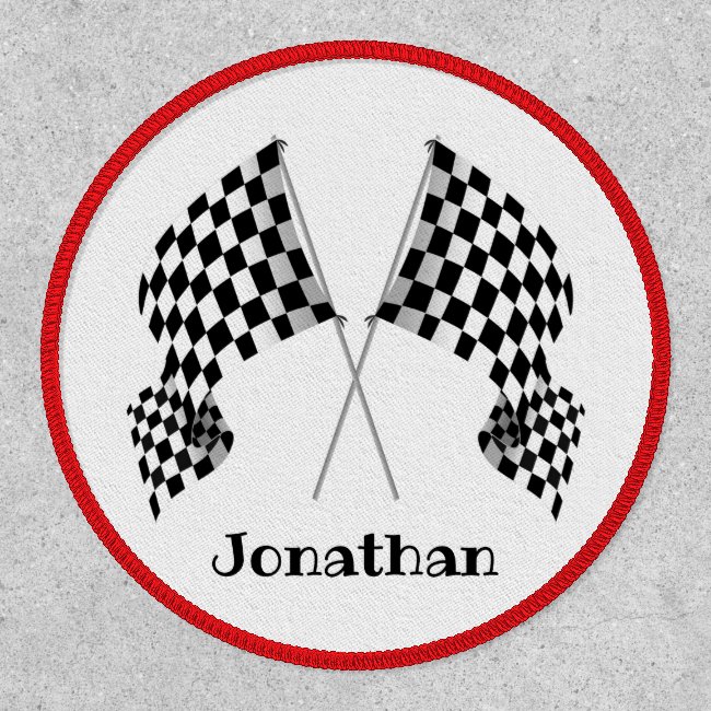 Checkered Flags Design Patch