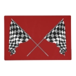 Checkered Flags Placemat at Zazzle