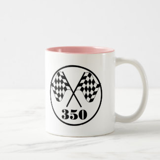 Checkered Flags Two-Tone Coffee Mug