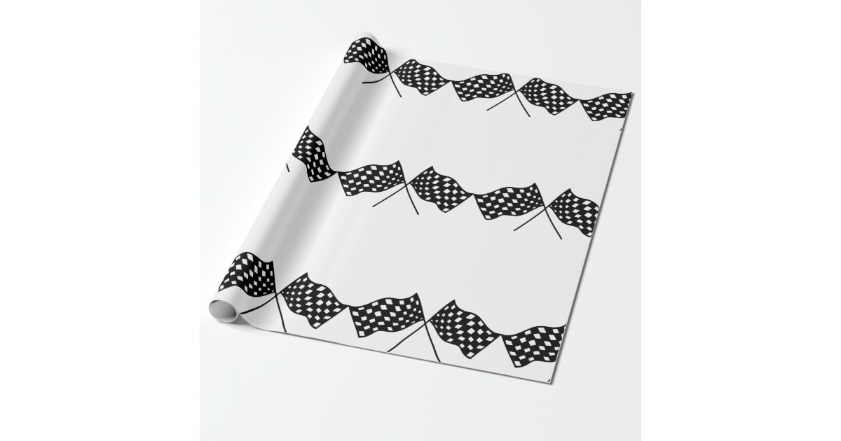 Red Race Car Personalized Father's Day Gift Wrapping Paper