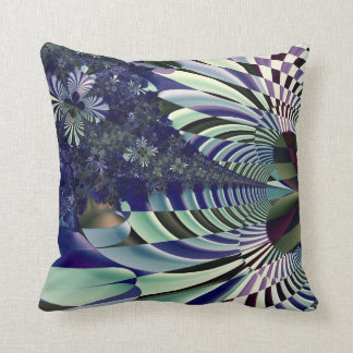 Checkered Floral Pillow
