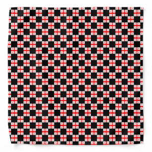 Checkered Georgia Flag Pattern  Bandana