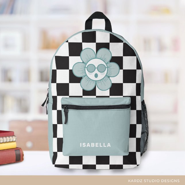 Checkered Girly School Backpack (Creator Uploaded)