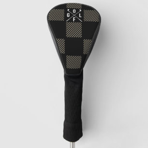 Checkered  golf head cover