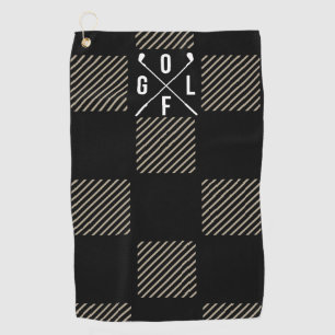 Checkered  golf towel