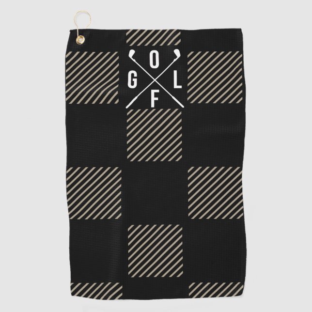 Checkered  golf towel (Front)