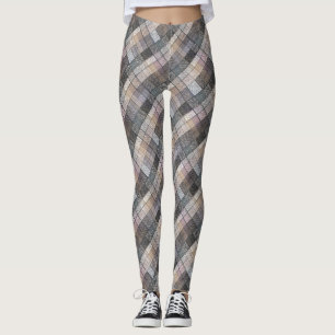 Checkered gray . leggings
