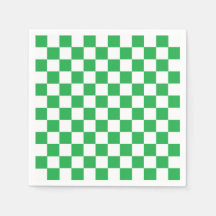 Checkered Green and White