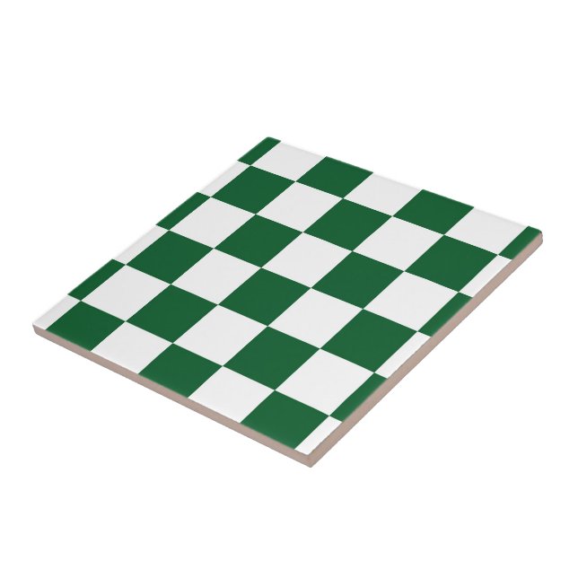 Checkered Green and White Tile (Side)