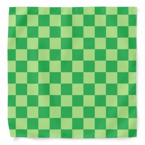 Checkered Green Bandana