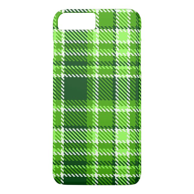 Checkered Green Color Pattern Case-Mate iPhone Case (Back)