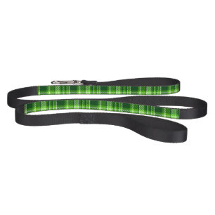 Checkered Green Color Pattern Pet Leash
