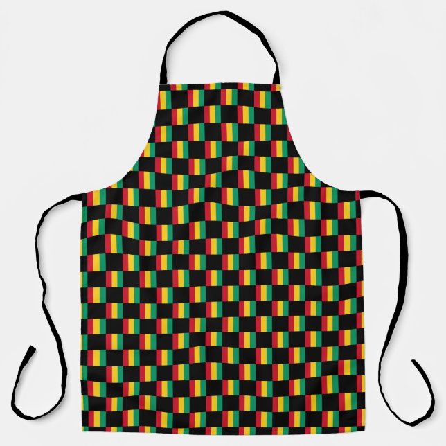 Checkered Guinea Flag Pattern  Apron (Front)