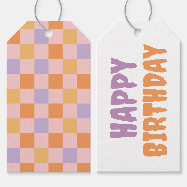 Checkered Halloween  Gift Tags (Creator Uploaded)