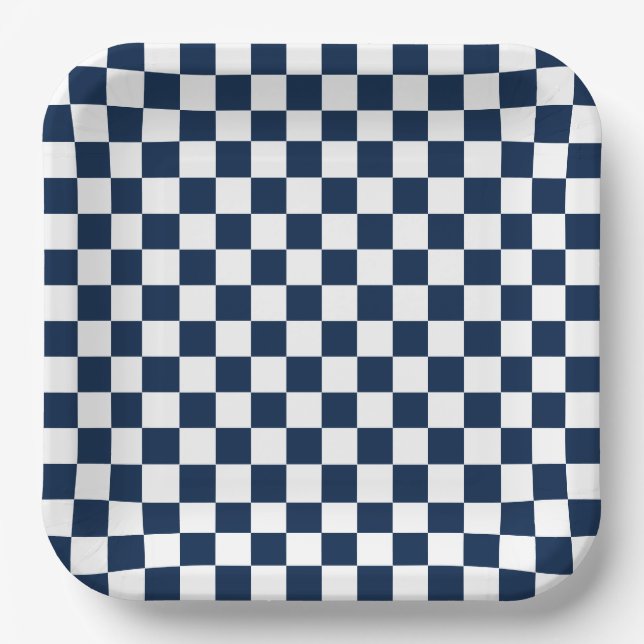  Checkered Halloween Paper Plate (Front)