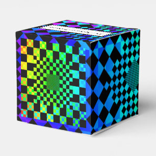 Checkered Illusion by Kenneth Yoncich Favor Boxes