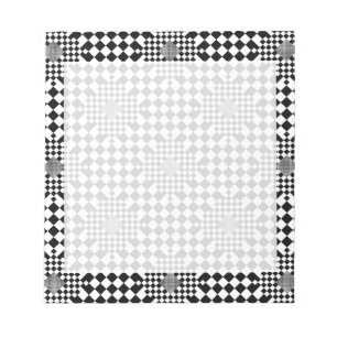 Checkered Illusion by Kenneth Yoncich Notepad