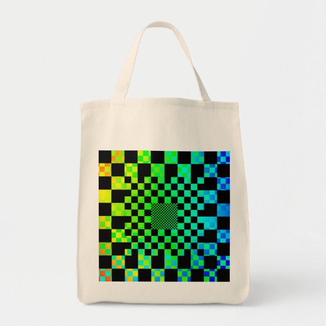 Checkered Illusion by Kenneth Yoncich Tote Bag (Front)