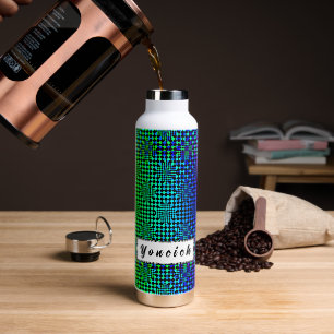 Checkered Illusion by Kenneth Yoncich Water Bottle
