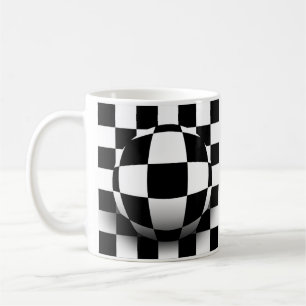 Checkered Illusion Coffee Mug