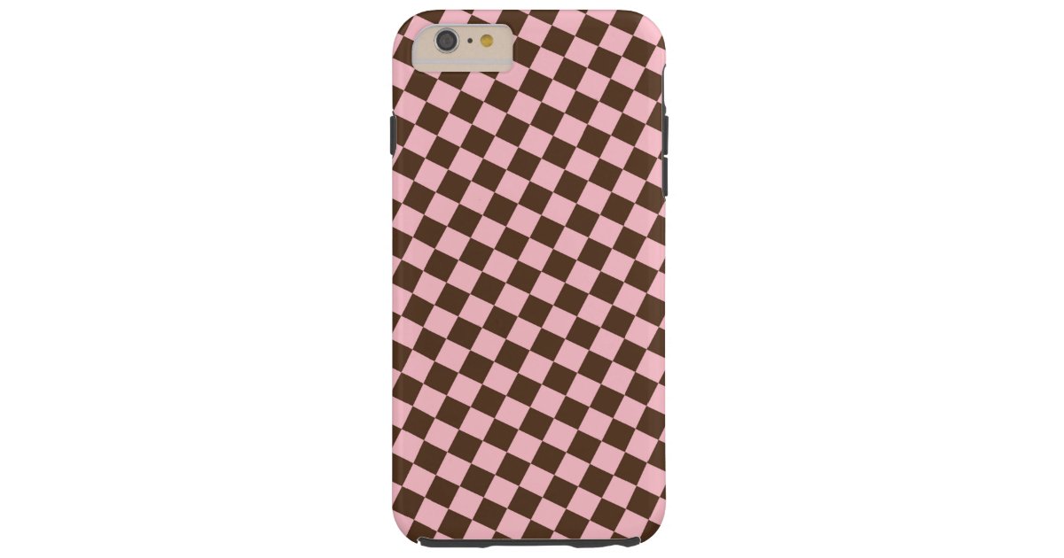 Argyle Phone Case Preppy iPhone 14 Case Brown iPhone 13 