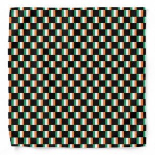 Checkered Ireland Flag Pattern Bandana