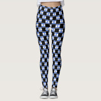 Checkered Israel Flag Pattern