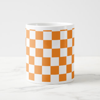 Checkered jumbo coffee mug