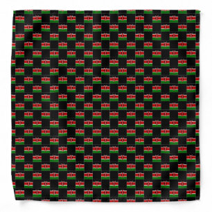 Checkered Kenya Flag Pattern  Bandana