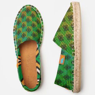 Checkered Lattice Fence by Kenneth Yoncich Espadrilles