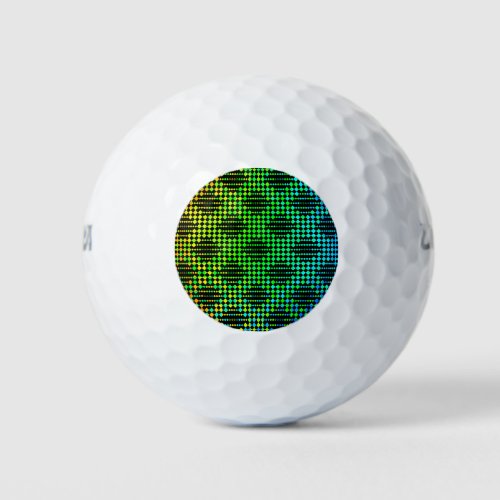 Checkered Lattice Fence by Kenneth Yoncich Golf Balls