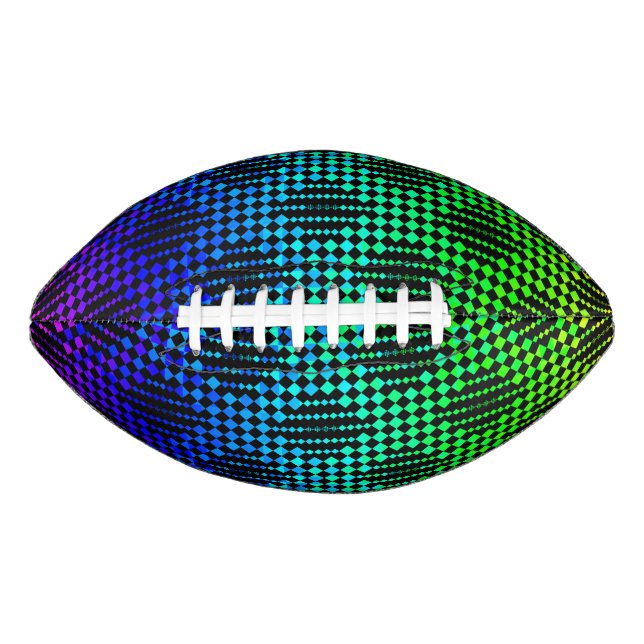 Checkered Lattice Fence Football (Front)