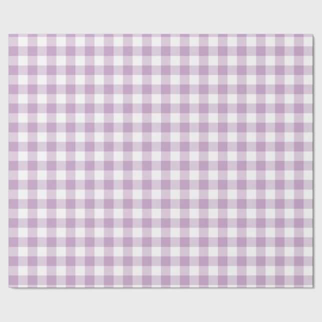 Checkered lilac and white wrapping paper (Seam)