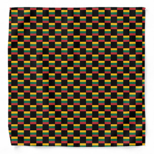 Checkered Lithuania Flag Pattern Bandana