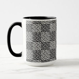Checkered Love in Black and White Mug