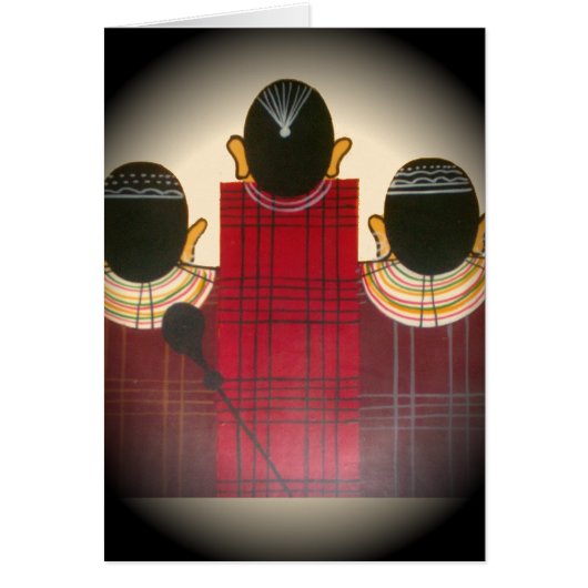 Checkered Maasai Family Portrait (Front)