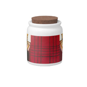 Checkered Maasai Family Portrait Candy Jar