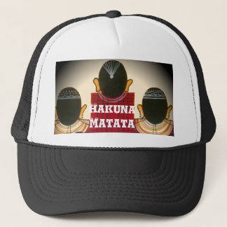Checkered Maasai Family Portrait Customize Product Trucker Hat