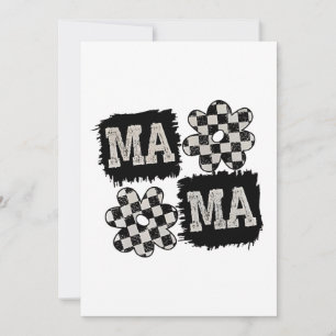 Checkered Mama Mothers Day Mom to Be Holiday Card